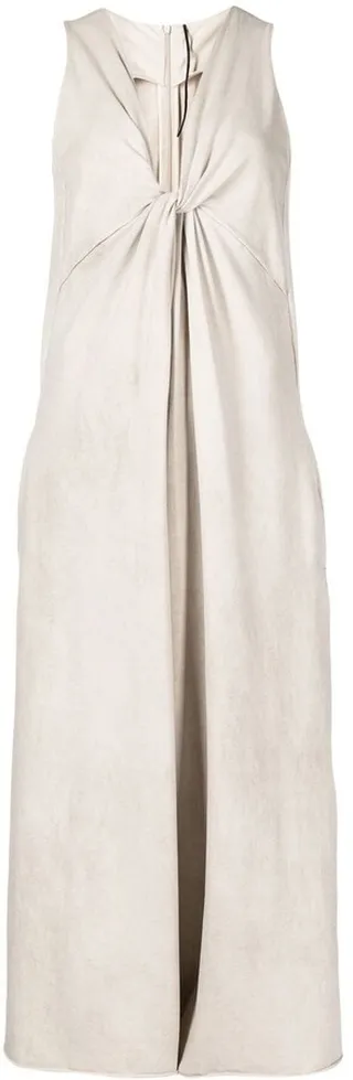 Cropped Knot-Detail Jumpsuit