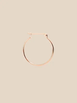 9 kt rose gold Dodo large hoop earring