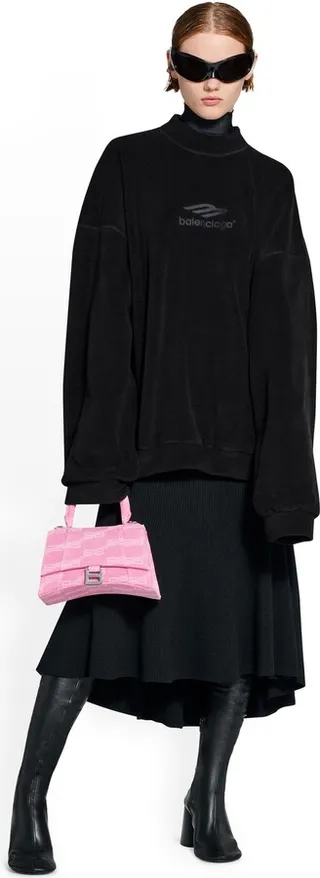 Hourglass Small Handbag Bb Monogram Denim