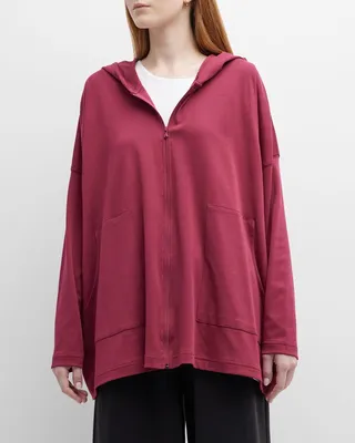 Hooded Zip-Up T-Shirt