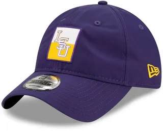 Men's New Era Purple Lsu Tigers Contrast Patch 9TWENTY Adjustable Hat