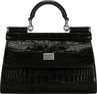 KIM DOLCE&GABBANA crocodile-embossed Sicily bag