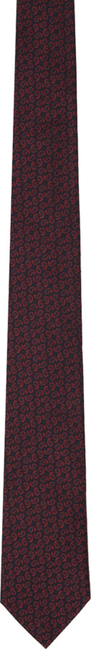 ZEGNA Navy & Red Paisley Tie