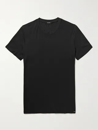 Stretch Cotton and Modal-Blend T-Shirt