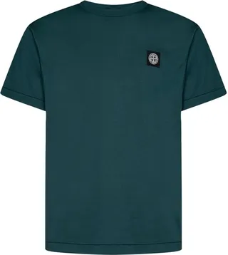 Stone Island Logo-Patch Crewneck T-Shirt