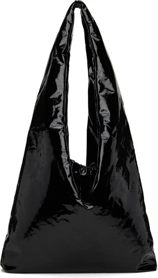 KASSL Editions Black Medium Anchor Crossbody Bag