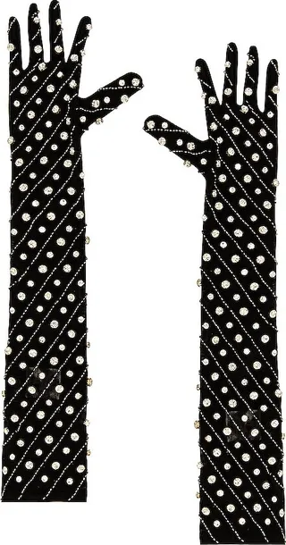 Blaire Long Embellished Gloves