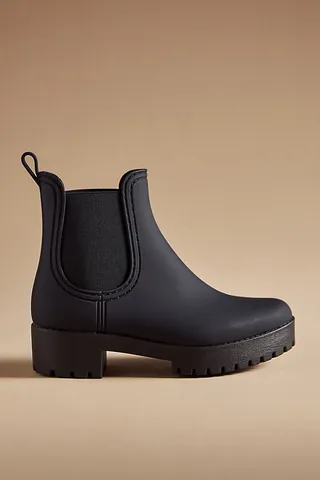 Jeffrey Campbell Chelsea Rain Boots Black