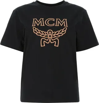 MCM Logo Printed Crewneck T-Shirt