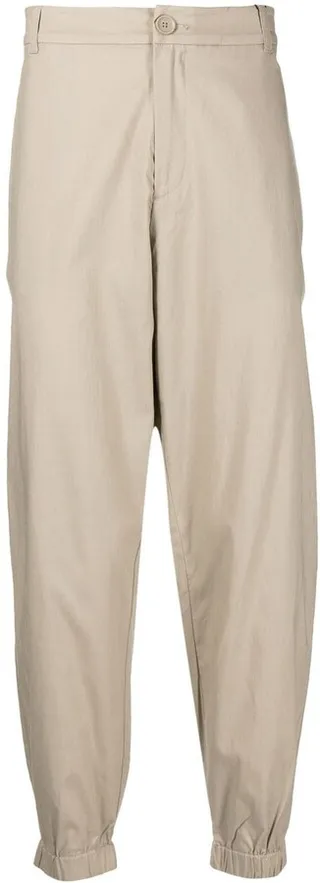 High-Waisted Tapered Trousers