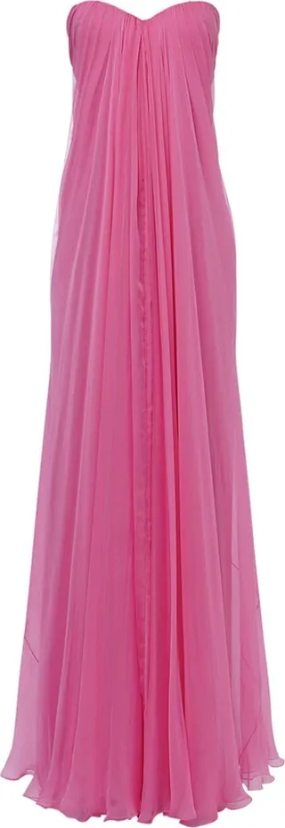 Silk evening dress