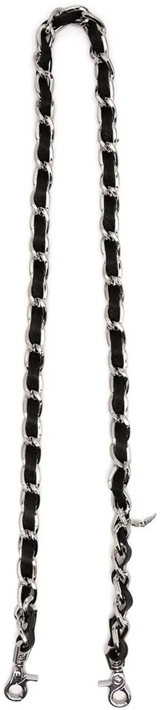 Chain And Leather Bag Strap