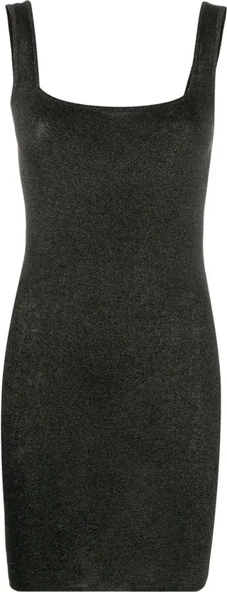 Sheer Knit Mini-Dress