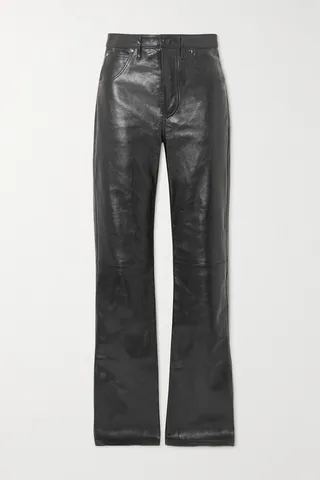 Dodo Bar Or - Wrandy Paneled Leather Straight-leg Pants - Black