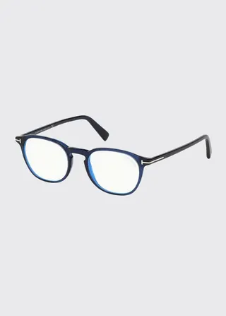 Men's Two-Tone Square Optical Frames