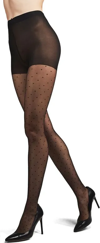 MeMoi Women's Petite Point Dot Pattern Sheer Fashion Tights