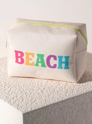 Shiraleah Beach Zip Pouch - Brown