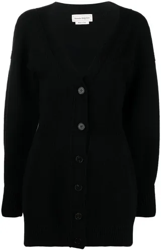 Button-Up Wool Mini Dress
