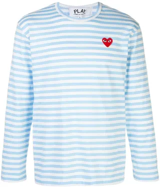 striped logo T-shirt