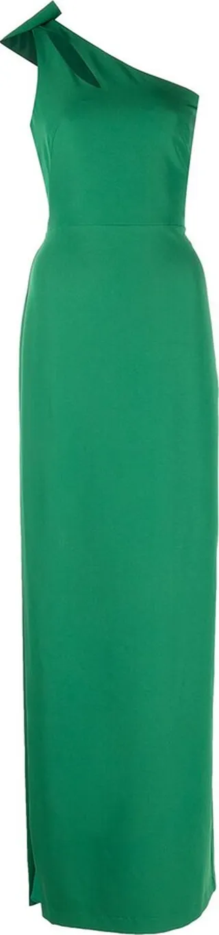 One-Shoulder Bow-Detail Gown