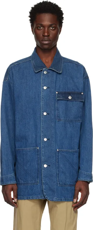 NOMA t.d. Blue Button Up Denim Coat