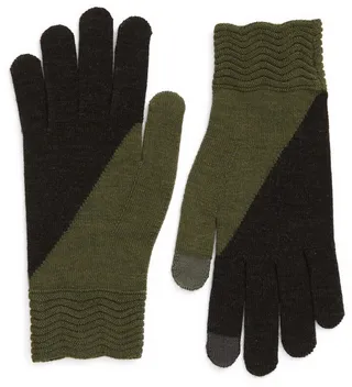 Gallery Colorblock Merino Wool Tech Gloves