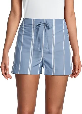 Striped Drawstring Sleep Shorts