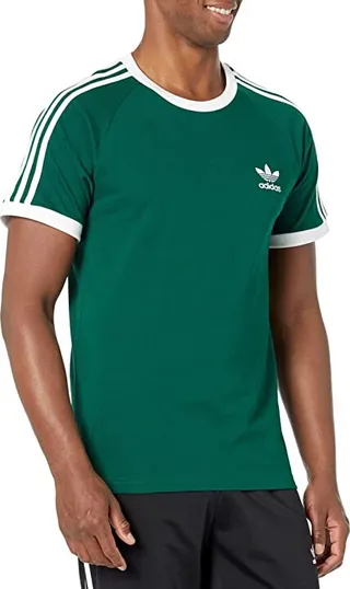 adidas Originals 3-Stripes Tee (Dark Green 1) Men's T Shirt