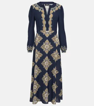 Printed midi dress