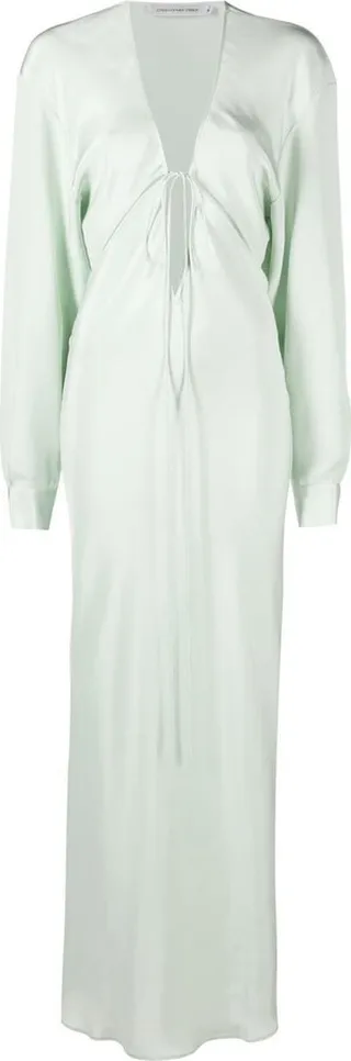 Triquetra V-neck gown