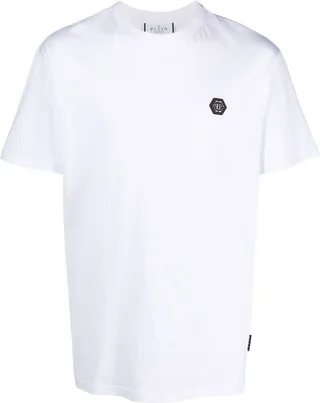 logo-print detail T-shirt