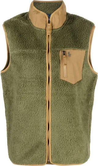 High-Neck Zip-Up Vest