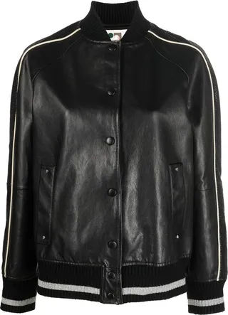 Leather Bomber Jacket