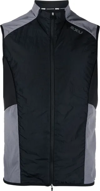High-Neck Zip-Up Vest