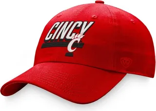 Men's Top of the World Red Cincinnati Bearcats Slice Adjustable Hat