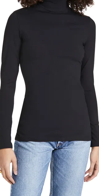 Susana Monaco Turtleneck Long Sleeve Top