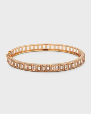 18K Rose Gold Diamond Trek Bangle Bracelet