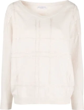 V-neck cashmere jumper