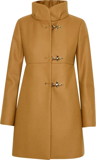 Camel Soft Wool-blend Coat