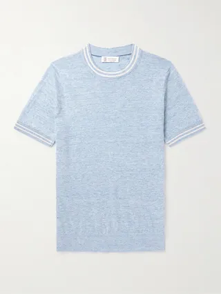Linen and Cotton-Blend T-Shirt
