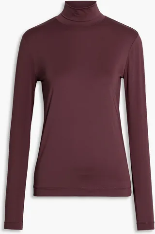Heyser stretch-jersey turtleneck top