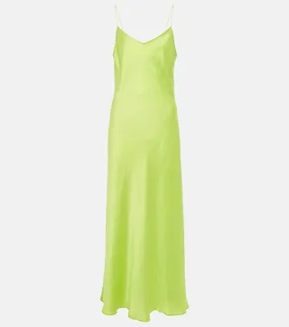 Lyon silk maxi slip dress