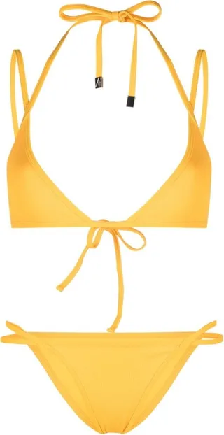 Strappy Triangle Bikini Set