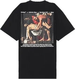 OFF-WHITE Graphic Short Sleeve Tee in Black