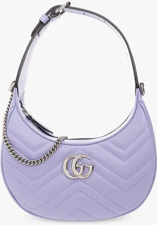 Gucci GG Marmont Half-Moon-Shaped Mini Bag