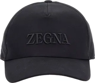 Ermenegildo Zegna Logo Embroidered Baseball Cap