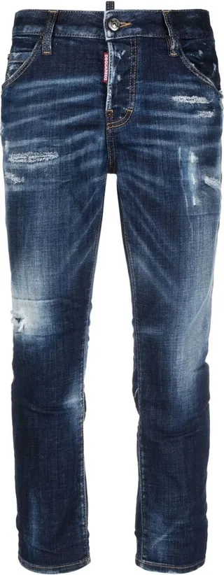 Distressed Cropped Jeans