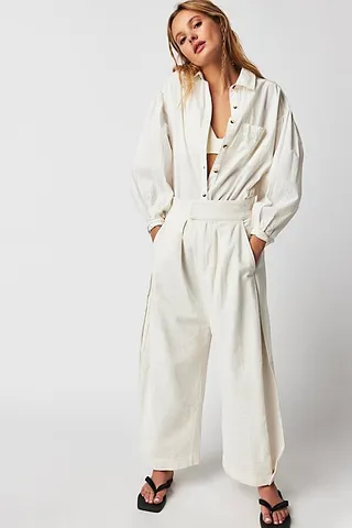 Cool Harbor Wide-Leg Pants by Free People