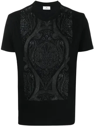embroidered-logo T-shirt