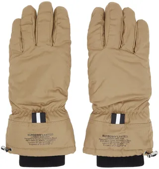 Burberry Beige Deerskin Location Gloves